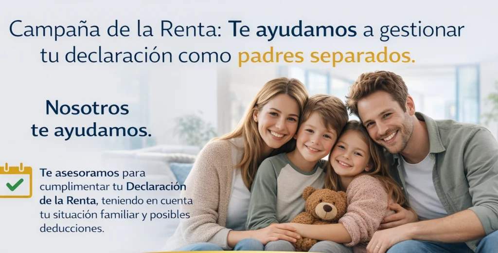 Cartel de Renta 2025 para padres separados